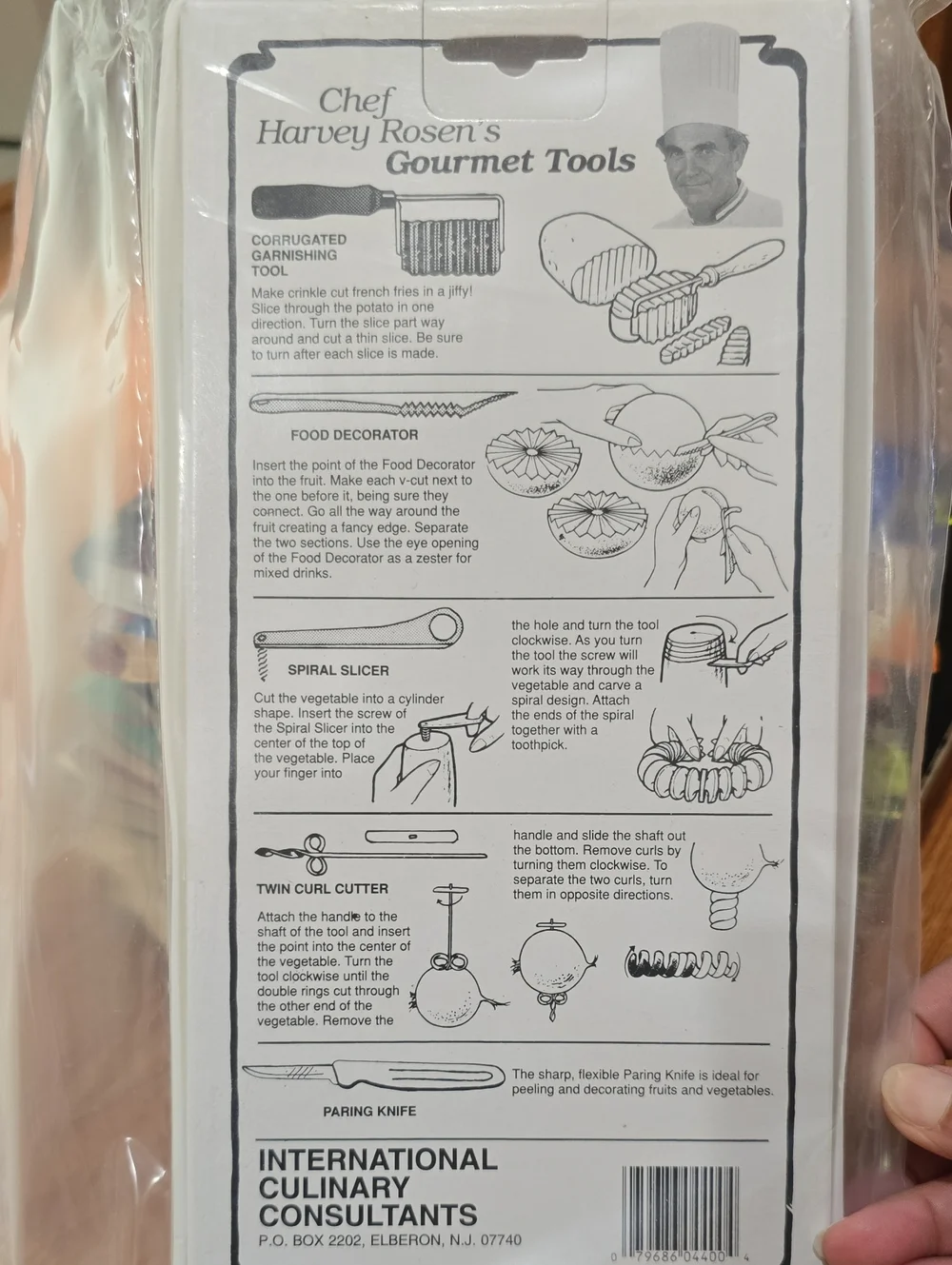 Chef Harvey Rosen Gourmet Tools - White/Black Packaging